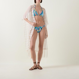 Maia Printed Triangle Bikini Top