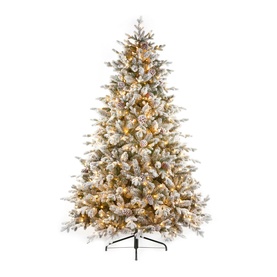 Snowy Dorchester Prelit Christmas Tree 6.5ft