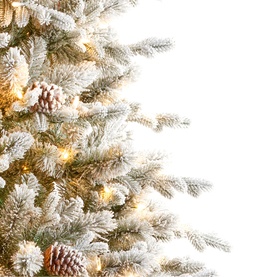 Snowy Dorchester Prelit Christmas Tree 6.5ft