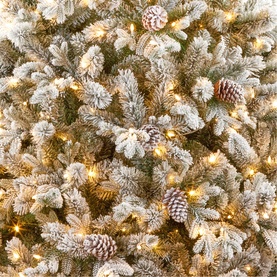 Snowy Dorchester Prelit Christmas Tree 6.5ft