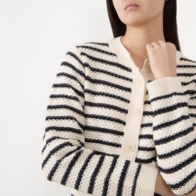 Elmie Striped Cardigan