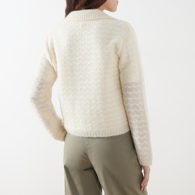 Zora Textured Knit Polo Shirt
