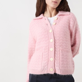 Zora Textured Knit Polo Shirt