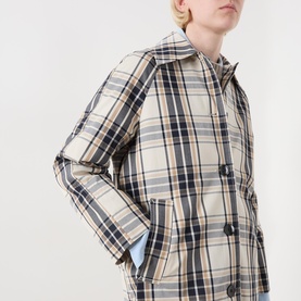 Yasha Check Trench Coat