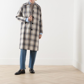 Yasha Check Trench Coat