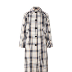 Yasha Check Trench Coat