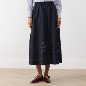 Zoya Floral Flared Skirt