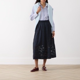 Zoya Floral Flared Skirt