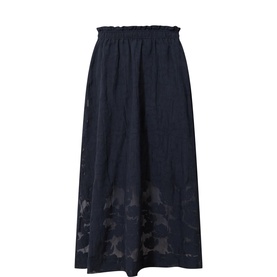 Zoya Floral Flared Skirt