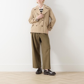 Yuna Cropped Trench Coat