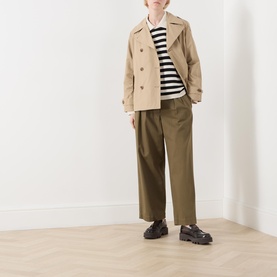 Yuna Cropped Trench Coat