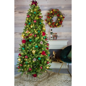 Feel Real &reg; Bayberry&reg; Slim Hinged Artificial Christmas Tree 6.9ft
