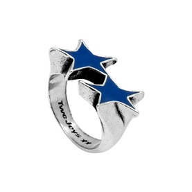 Icon Blue Enamel Ring