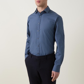 Geometric Single Cuff Formal Shirt