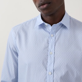 Geometric Single-Cuff Shirt