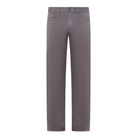 Micro Twill Slim-Leg Trousers