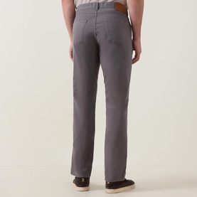 Micro Twill Slim-Leg Trousers