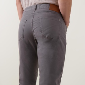 Micro Twill Slim-Leg Trousers