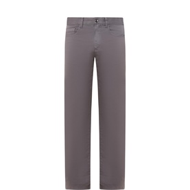 Micro Twill Slim-Leg Trousers