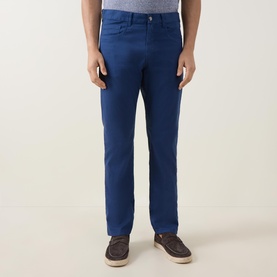 Micro Twill Slim-Leg Trousers