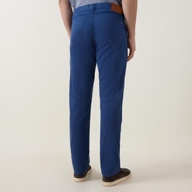 Micro Twill Slim-Leg Trousers