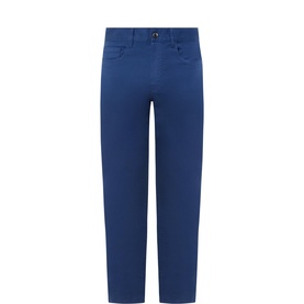 Micro Twill Slim-Leg Trousers