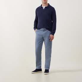Twill Slim Leg Casual Chinos