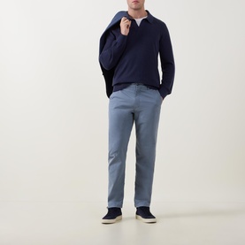 Twill Slim Leg Casual Chinos