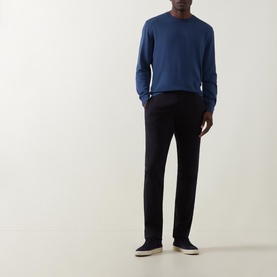 Contrast Trim Knitted Sweater