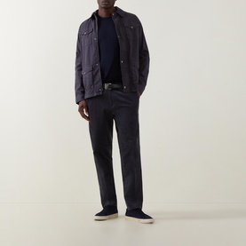 Contrast Trim Knitted Sweater