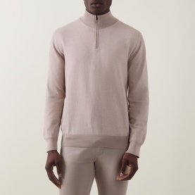 Half-Zip Knitted Sweater