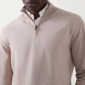 Half-Zip Knitted Sweater