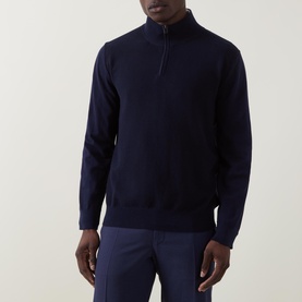 Half-Zip Knitted Sweater