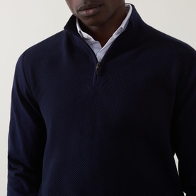 Half-Zip Knitted Sweater