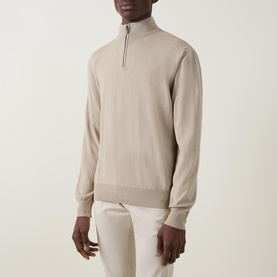 Half-Zip Knitted Sweater