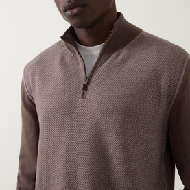Half-Zip Knitted Sweater