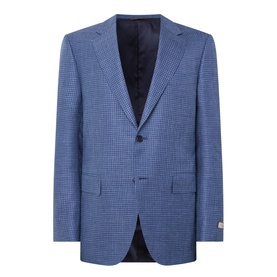 D6 Textured Single-Breasted Blazer