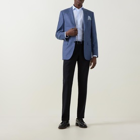 D6 Textured Single-Breasted Blazer