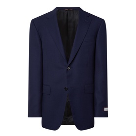 Textured Single Breasted Suit Jacket