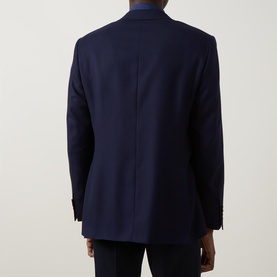 Textured Single Breasted Suit Jacket