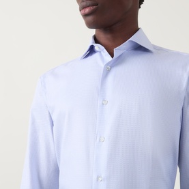 Geometric Textured Single Cuff Shirt