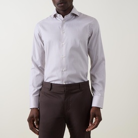 Tonal Check Single Cuff Shirt