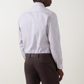 Tonal Check Single Cuff Shirt