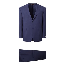 D6 Solid Wool Two-Piece Suit