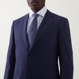 D6 Solid Wool Two-Piece Suit