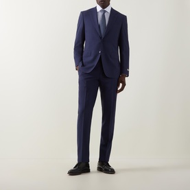 D6 Solid Wool Two-Piece Suit