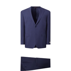 D6 Solid Wool Two-Piece Suit