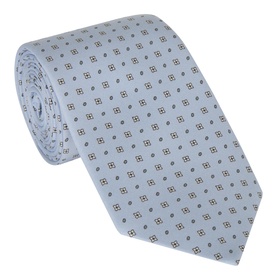Geometric Floral Silk Tie