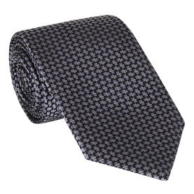 Geometric Woven Silk Tie