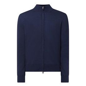 Zip-Through Fine Knit Sweater